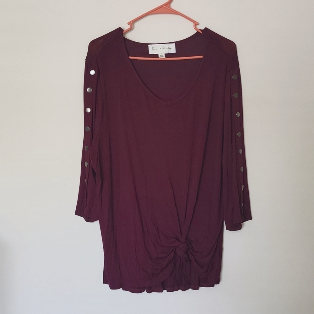 Purple 1X French Laundry top